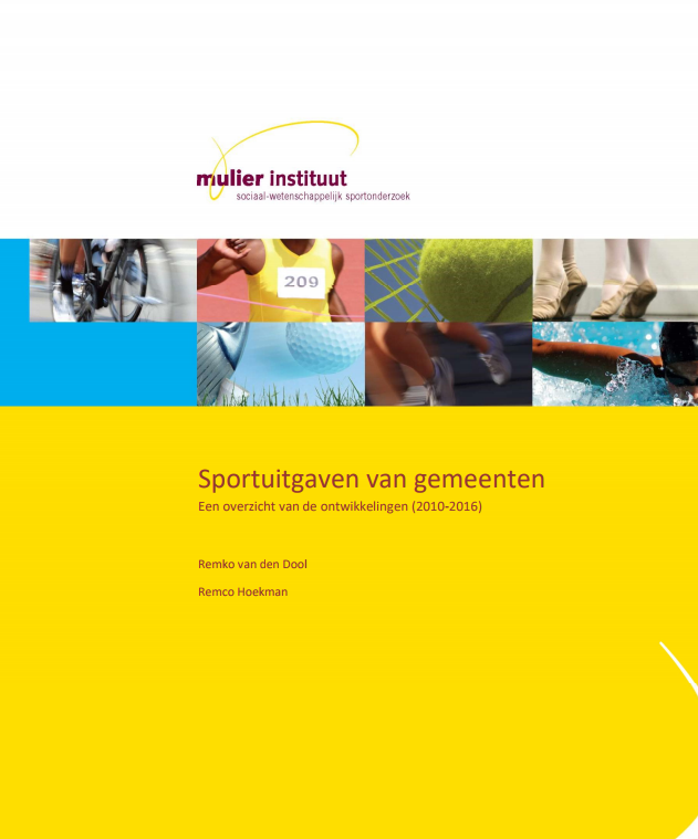 Vereniging Sport en Gemeenten » Gemeentelijke uitgaven aan sport in